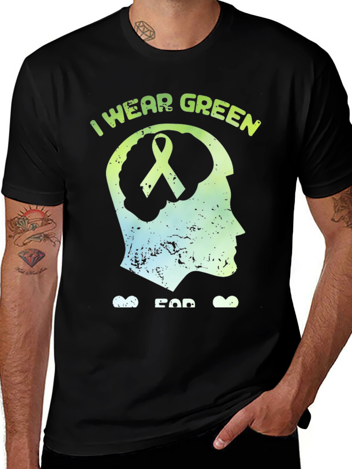 I Wear Green Mental Health Awareness T-Shirt
