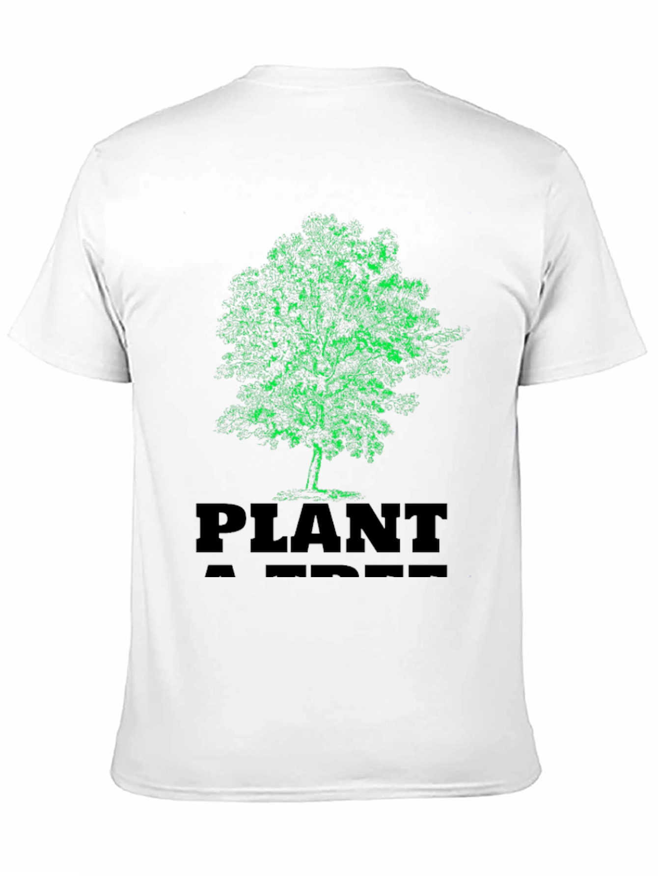 Plant A Tree Black Graphic T-Shirt