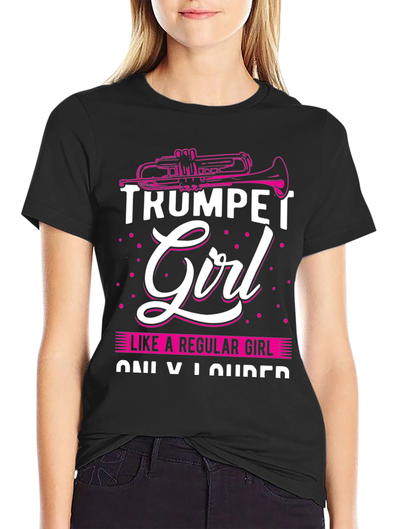 Trumpet Girl T-Shirt - Musicians Statement Tee