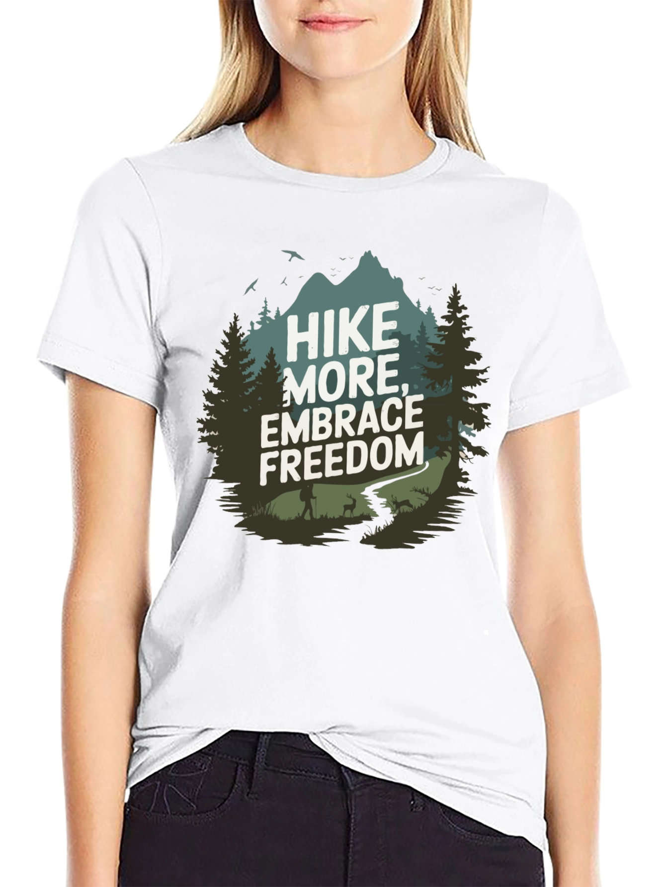 Hike More Embrace Freedom Graphic Tee
