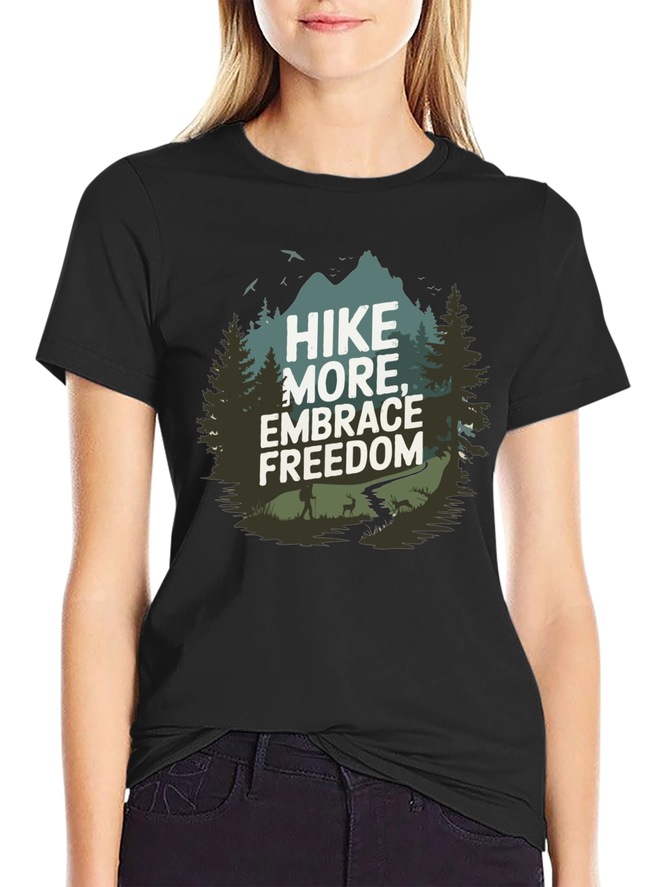 Hike More Embrace Freedom Graphic Tee