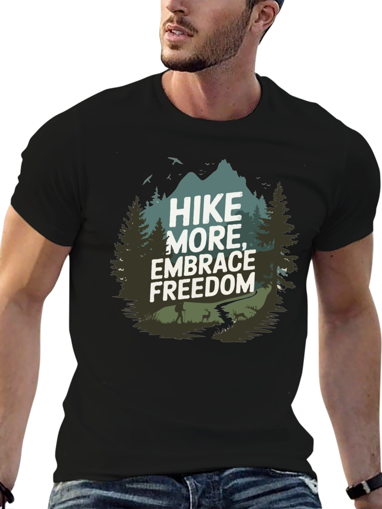 Hike More Embrace Freedom Graphic Tee