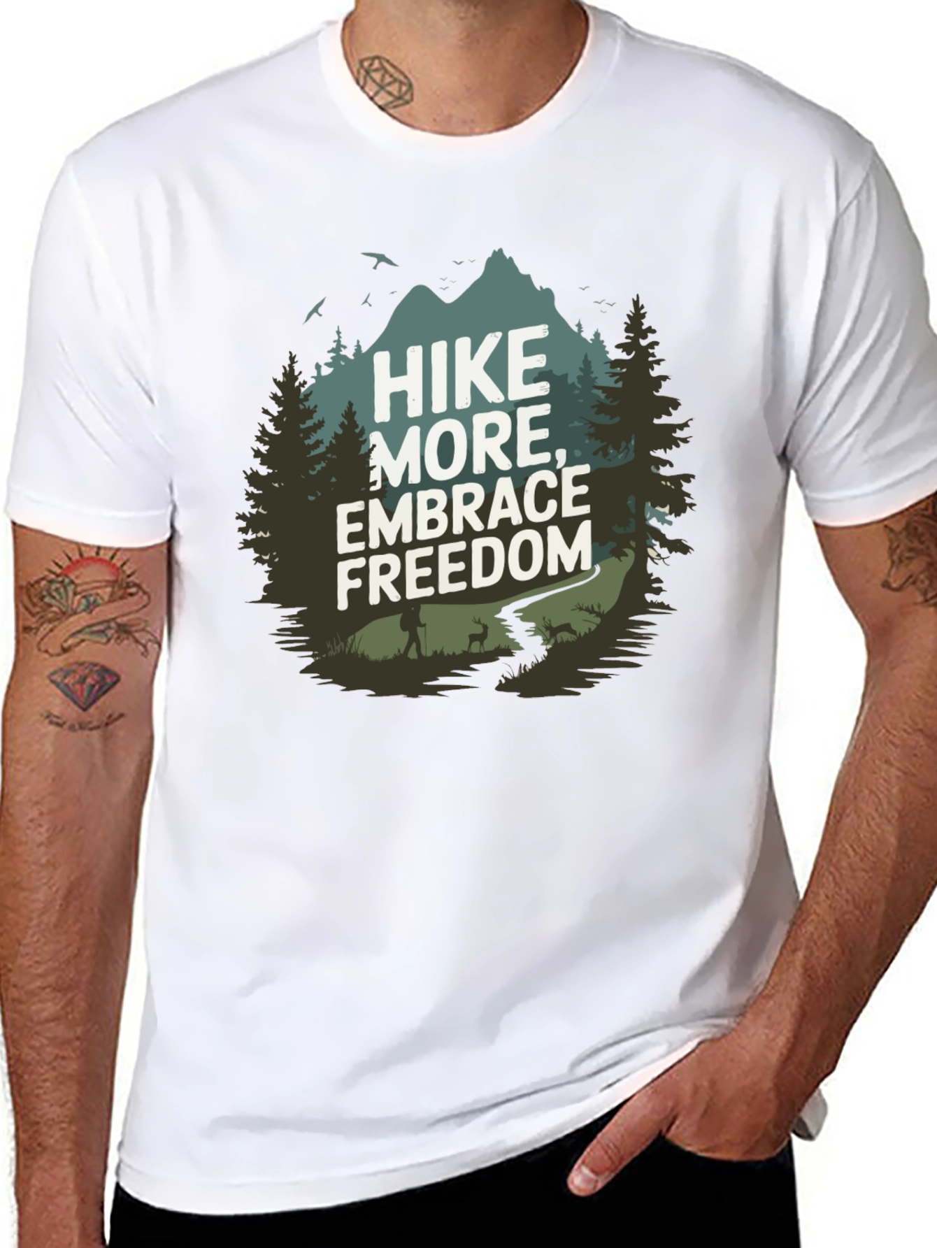 Hike More Embrace Freedom Graphic Tee