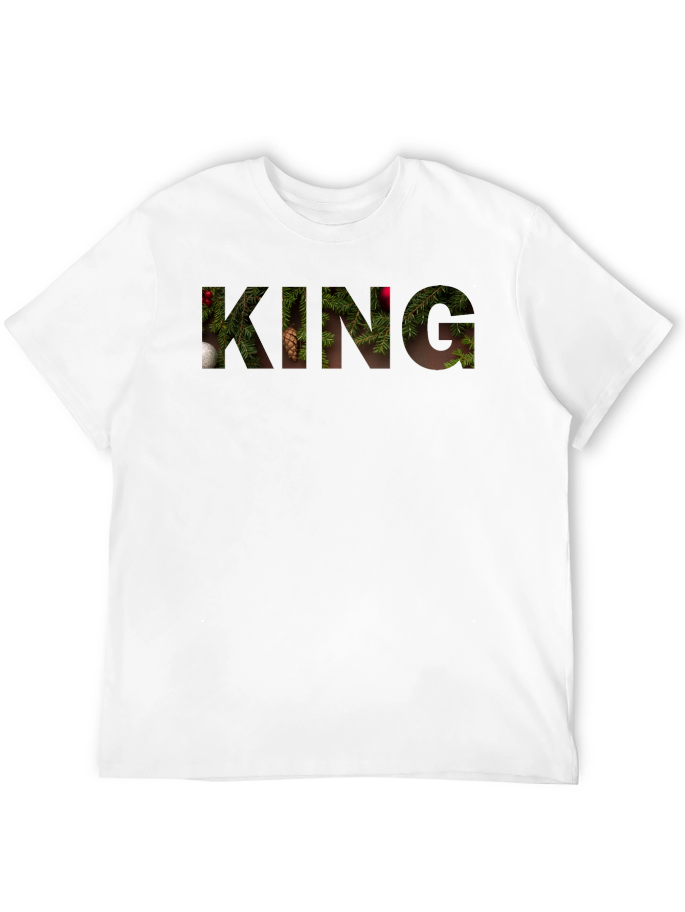 King Christmas Tree Fill Tee - Black