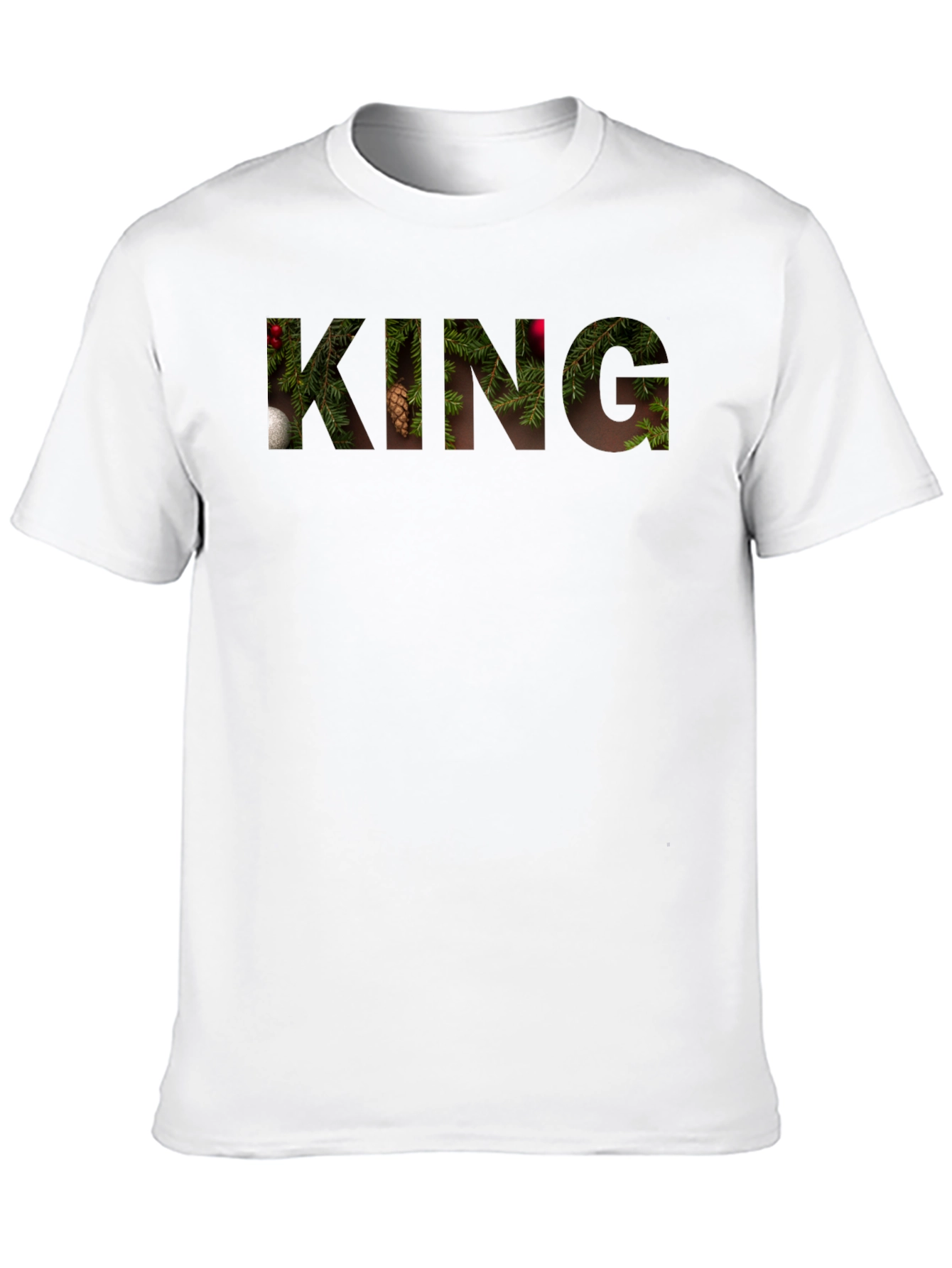 King Christmas Tree Fill Tee - Black