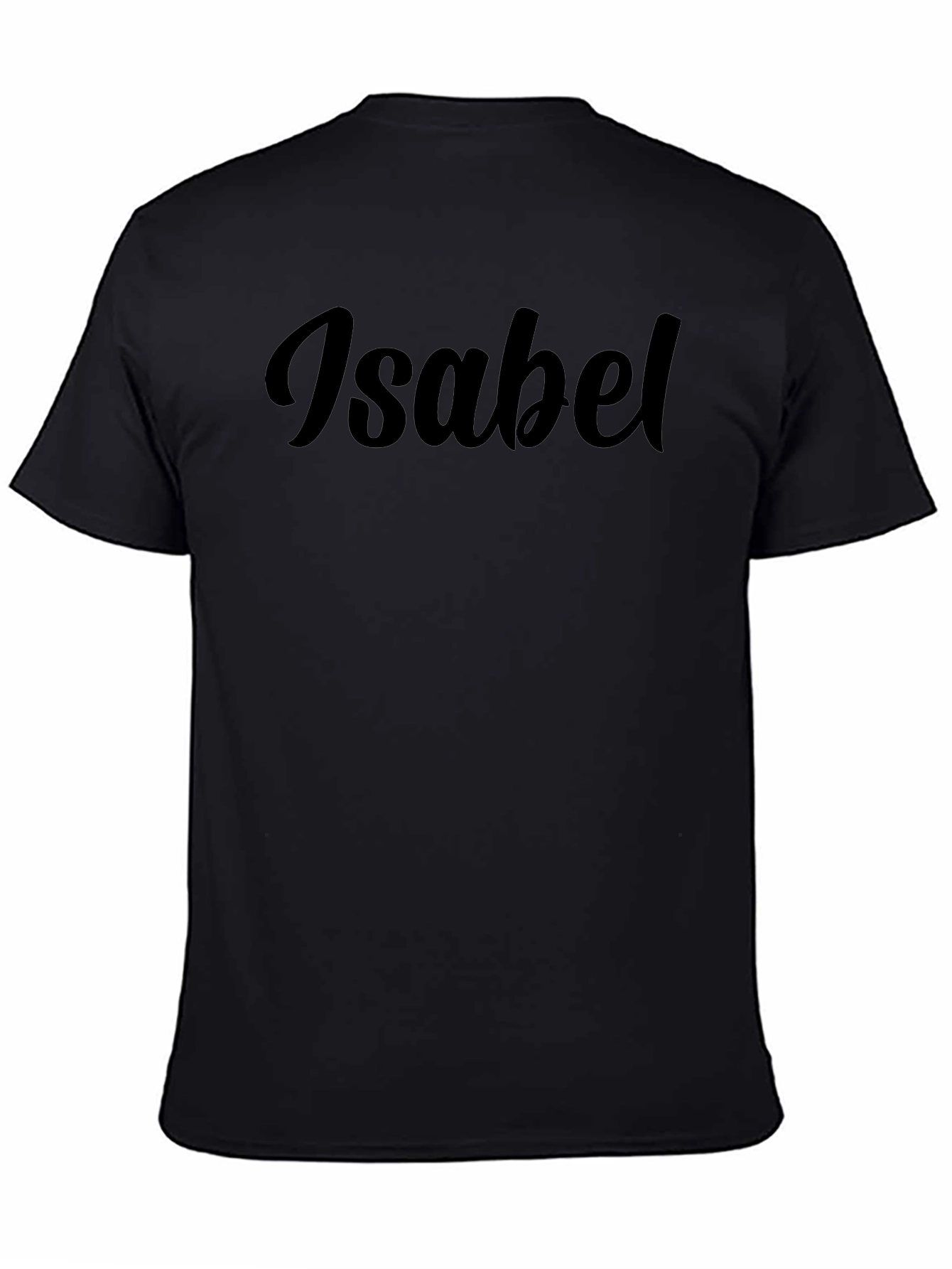 Personalized Isabel Black T-Shirt