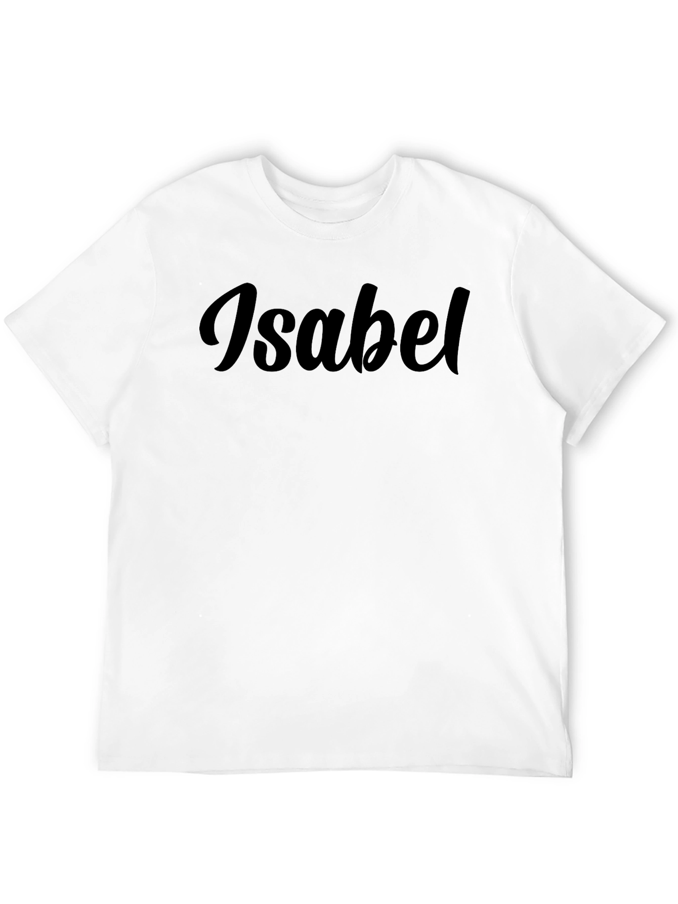 Personalized Isabel Black T-Shirt