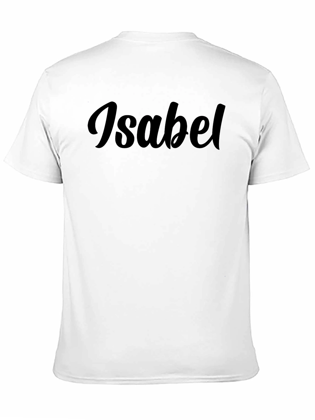 Personalized Isabel Black T-Shirt