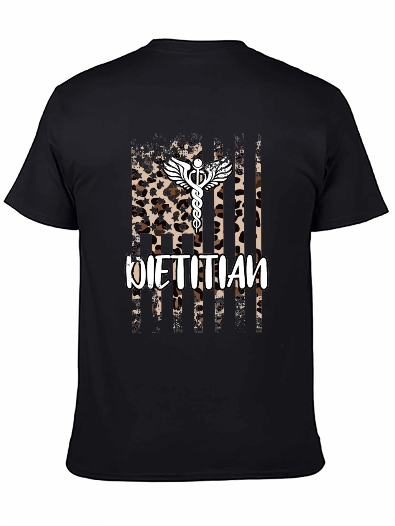 Dietitian Leopard Print Graphic T-Shirt