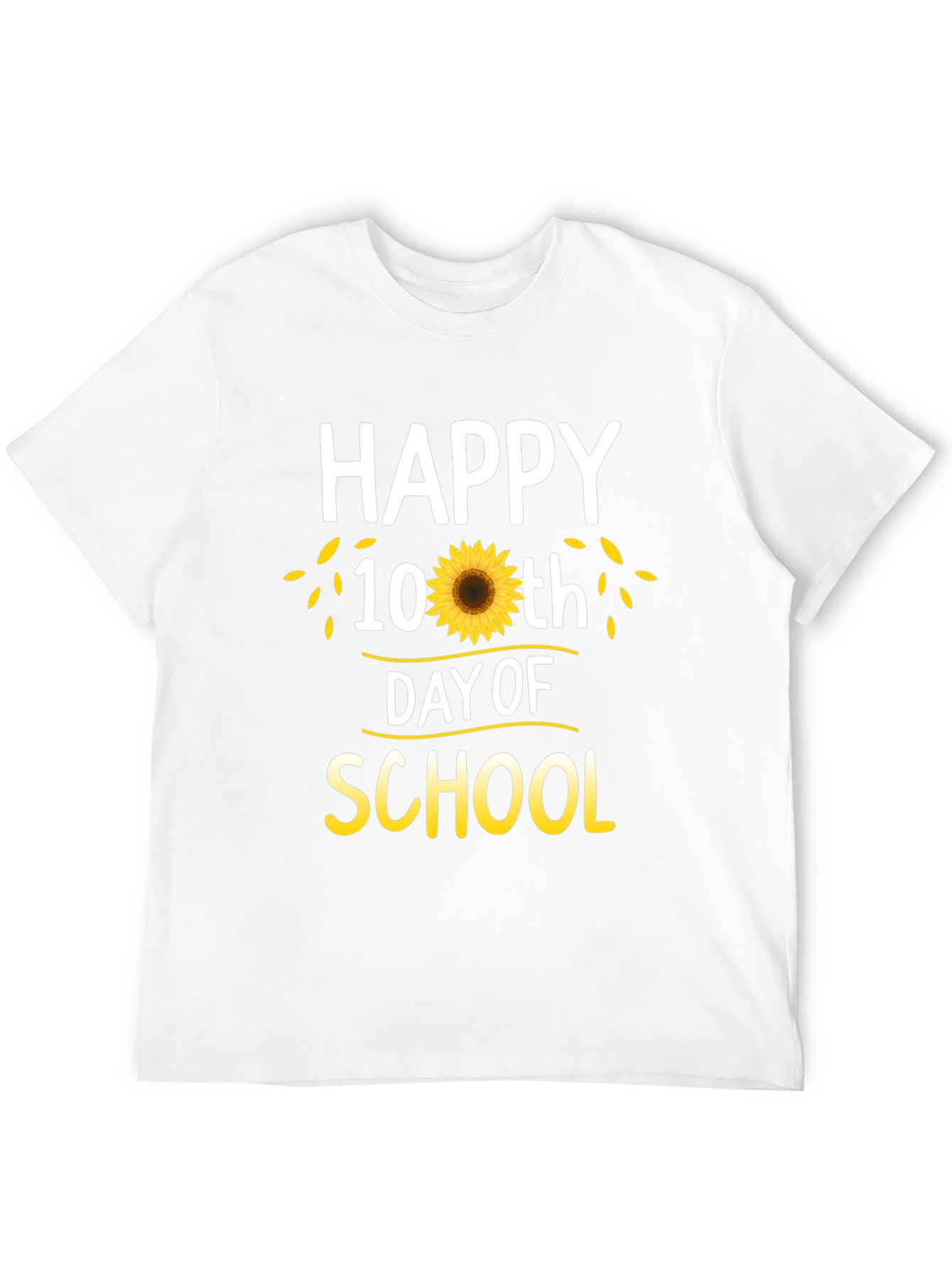 Happy 100th Day of School Sunflower T-Shirt