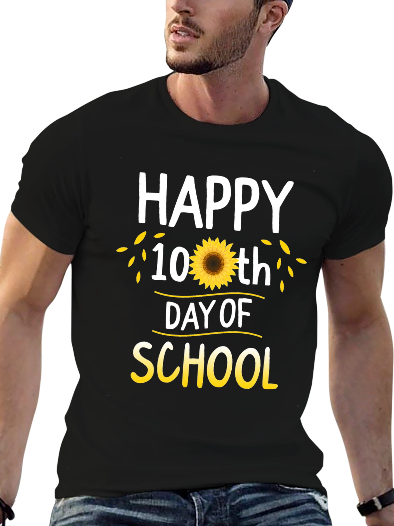 Happy 100th Day of School Sunflower T-Shirt