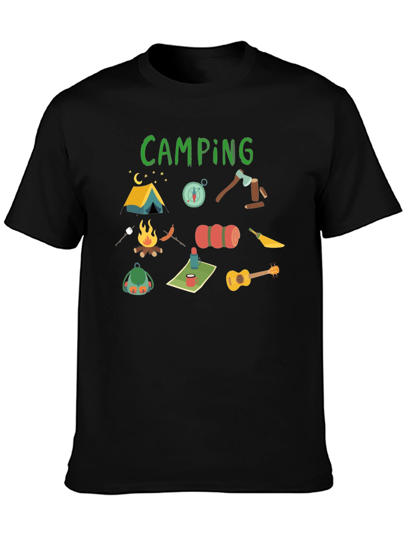 Camping Graphic Tee - Adventure Awaits