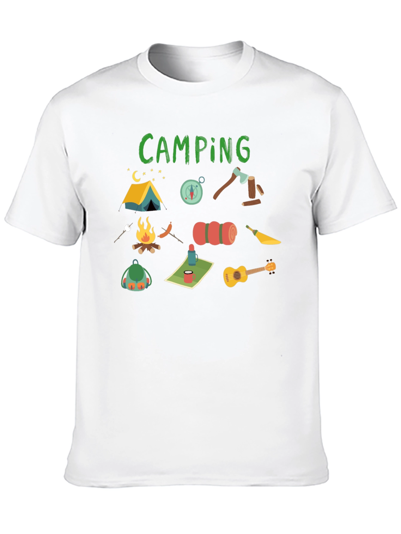 Camping Graphic Tee - Adventure Awaits