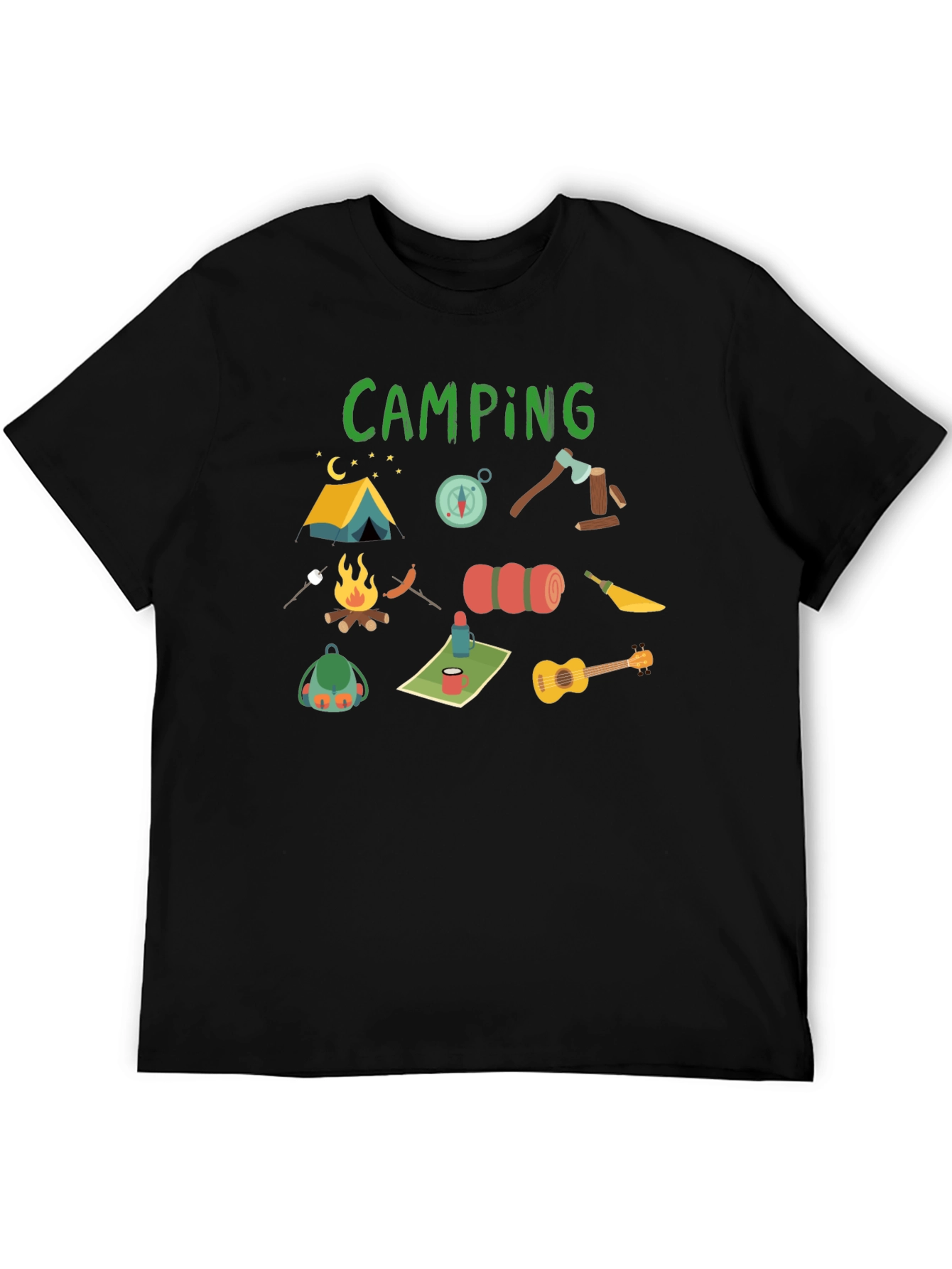 Camping Graphic Tee - Adventure Awaits