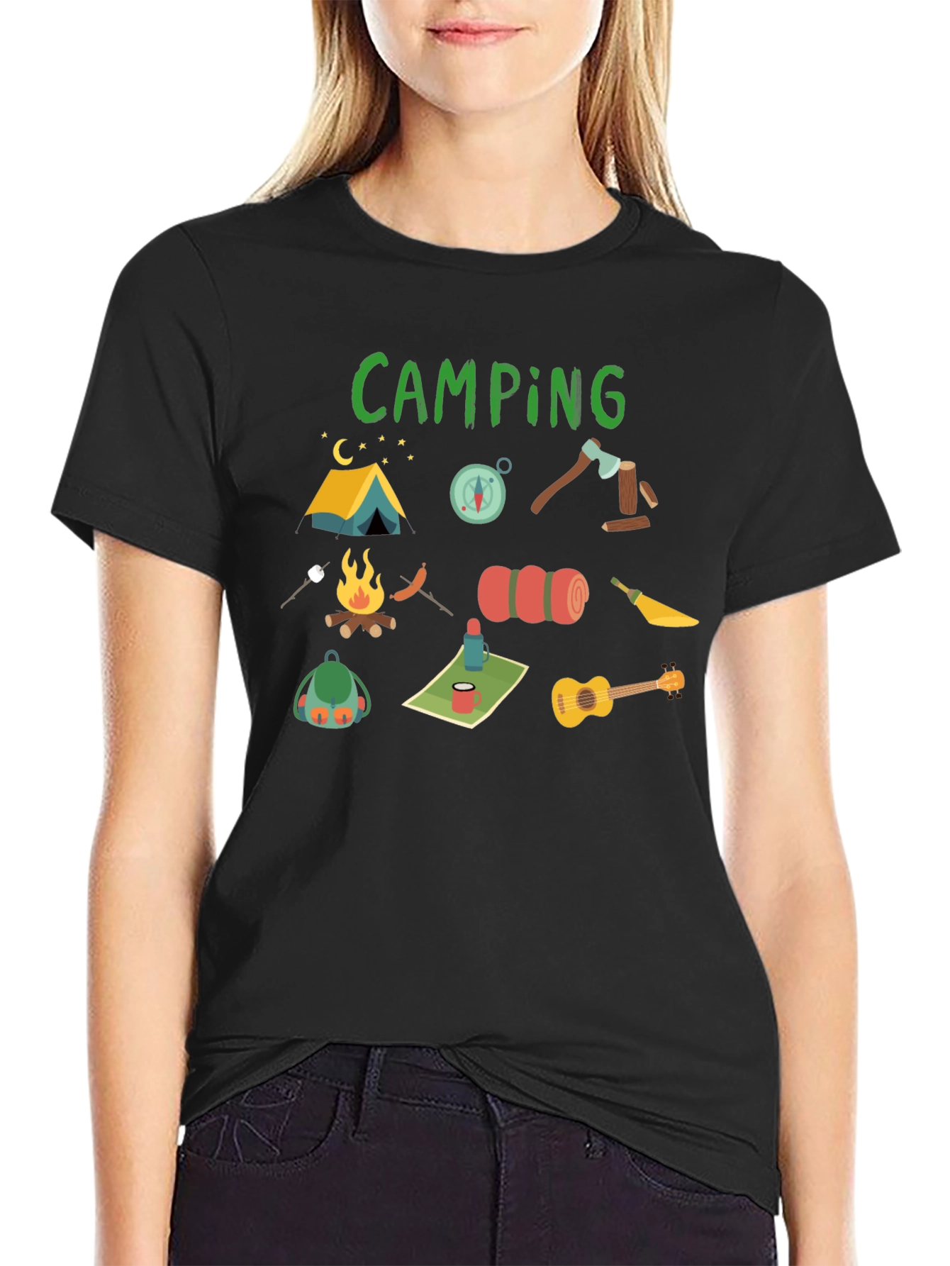 Camping Graphic Tee - Adventure Awaits