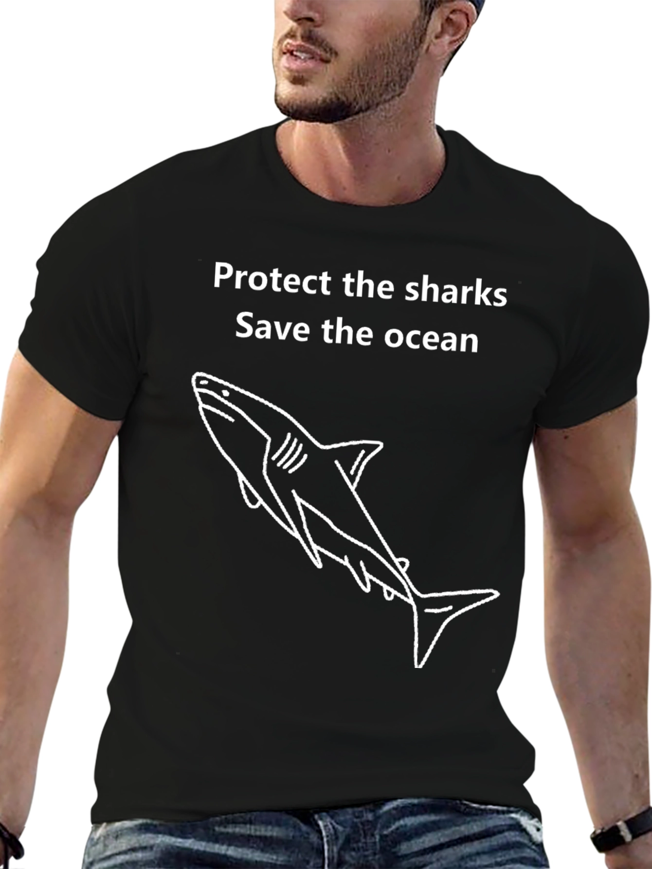 Protect Sharks Save Ocean Graphic T-Shirt