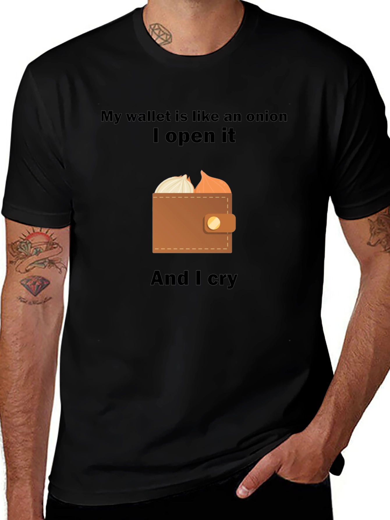 Onion Wallet Graphic Tee - Funny Unisex T-Shirt