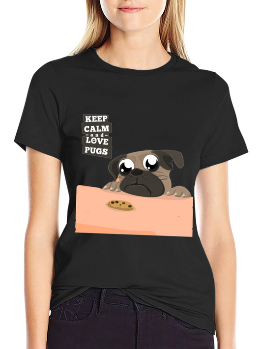 Keep Calm and Love Pugs T-Shirt