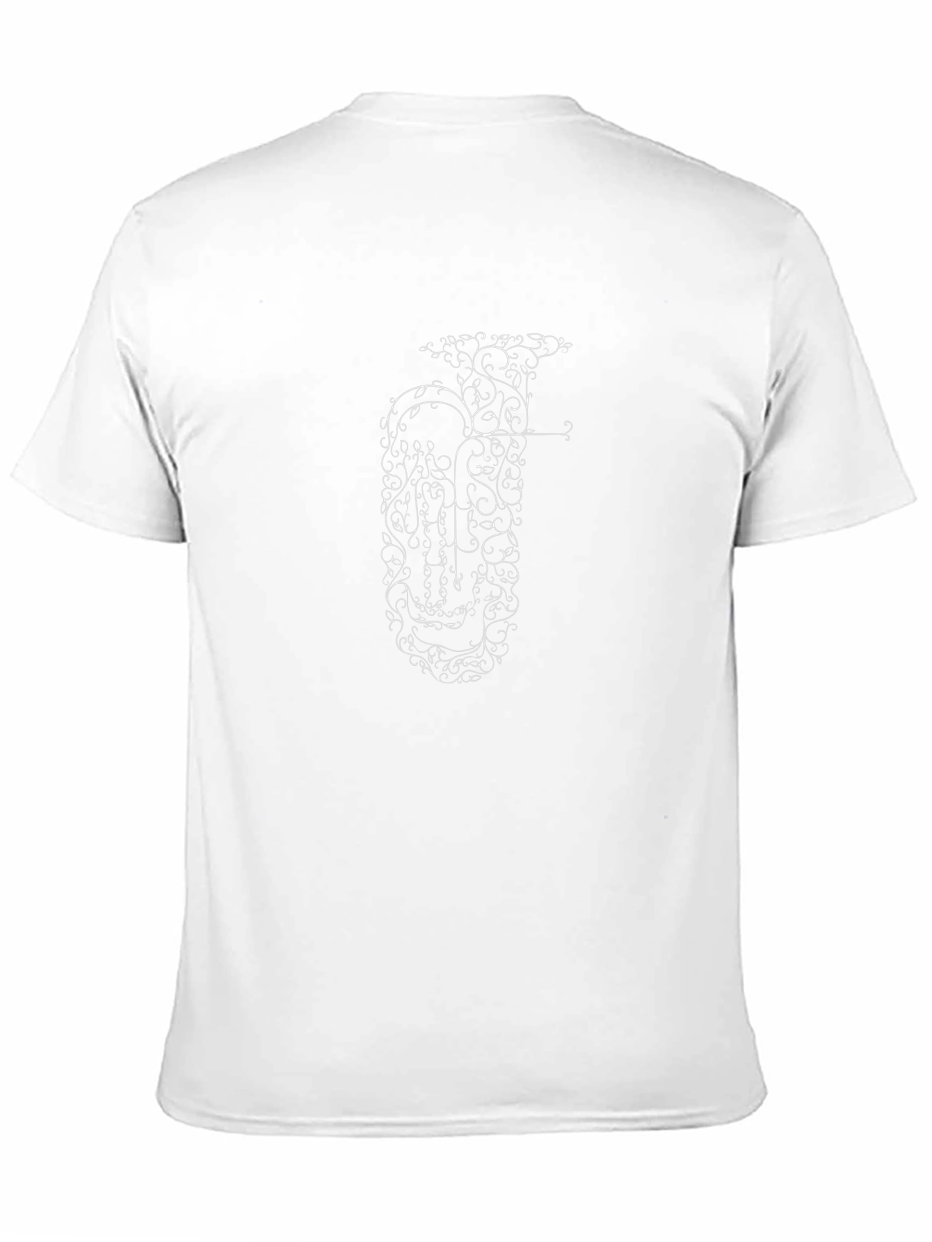 Elegant Tuba Design Black T-Shirt