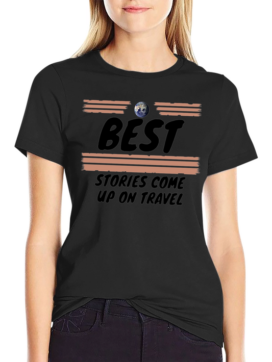 Best Travel Stories T-Shirt - Black