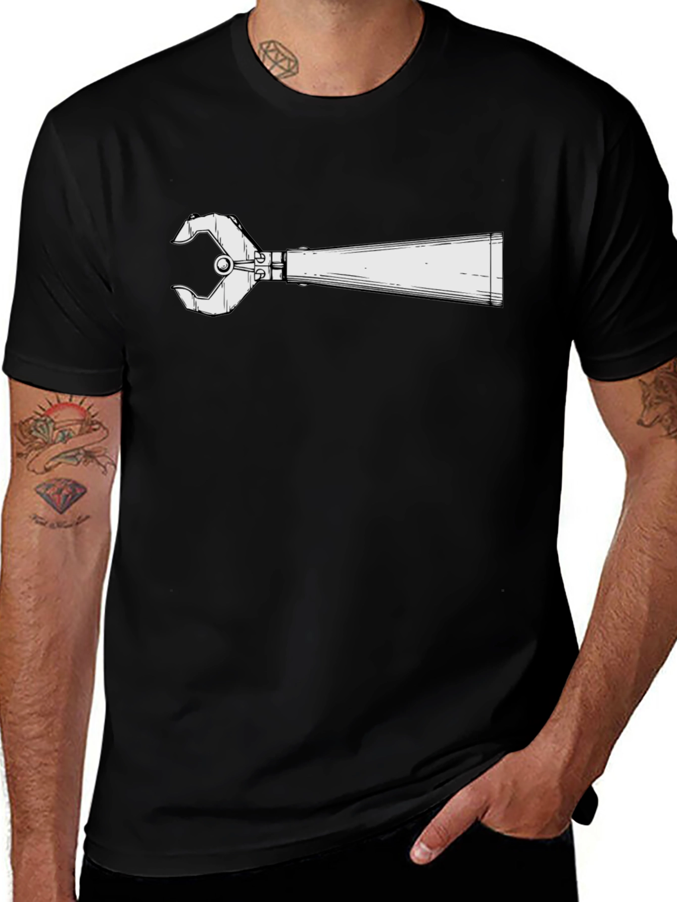 Funny Robot Arm T-Shirt - Robotic Grabber Claw Tee