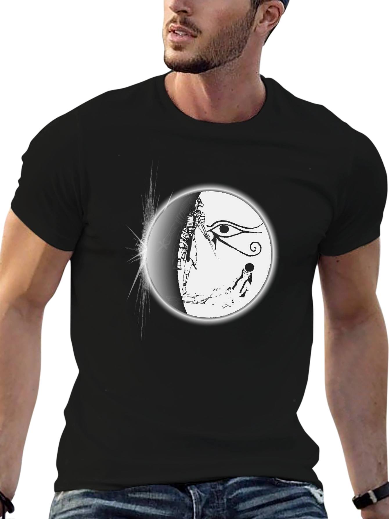 Egyptian Eye T-Shirt - Black Graphic Tee