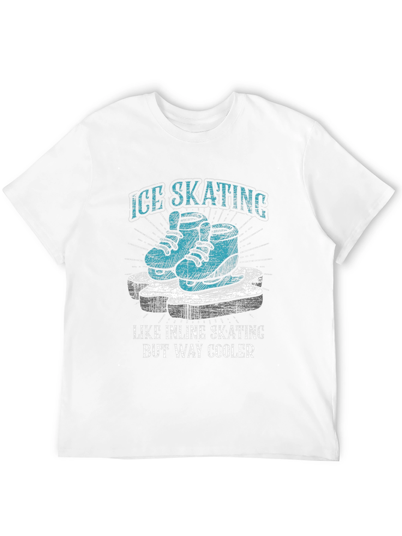 Ice Skating T-Shirt - Way Cooler Than Inline Skating!