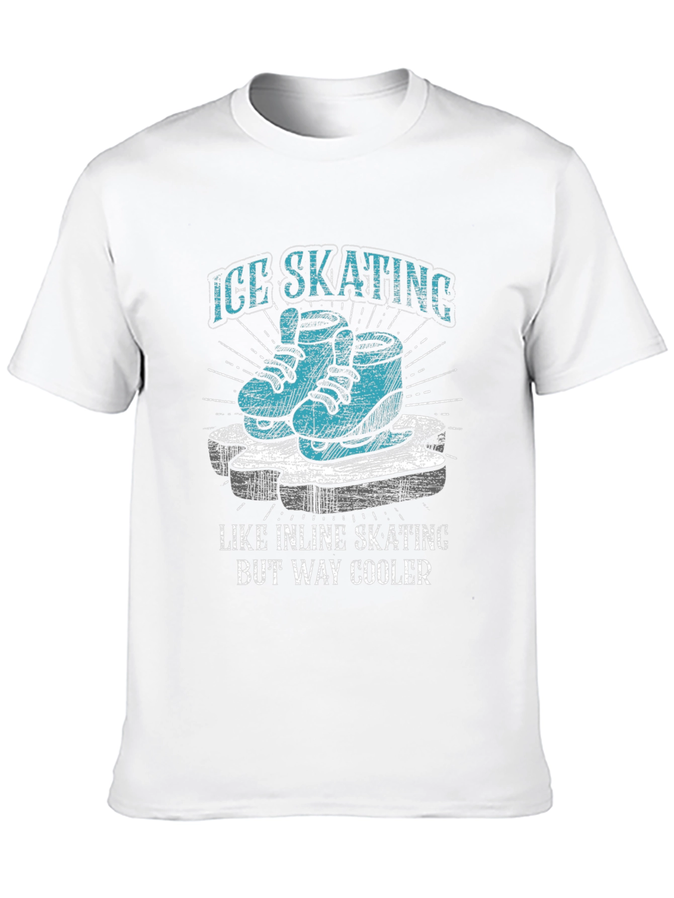 Ice Skating T-Shirt - Way Cooler Than Inline Skating!