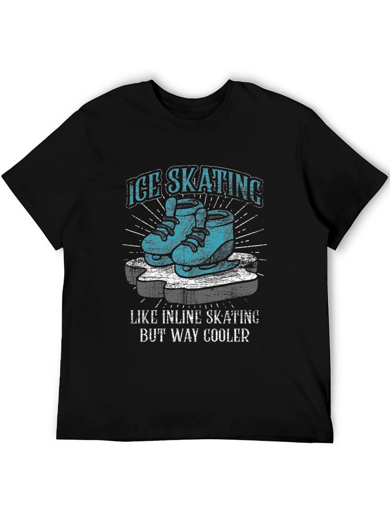 Ice Skating T-Shirt - Way Cooler Than Inline Skating!
