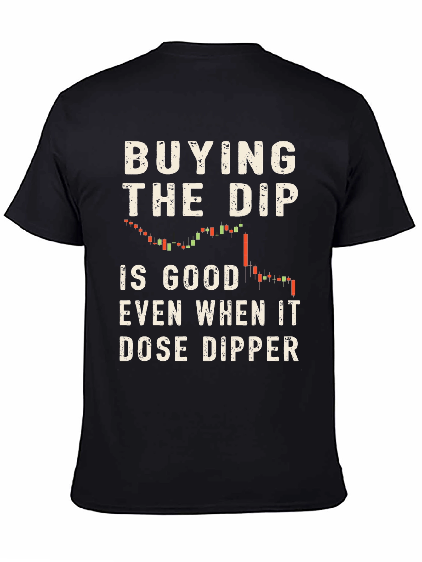 Buying the Dip Crypto Black T-Shirt