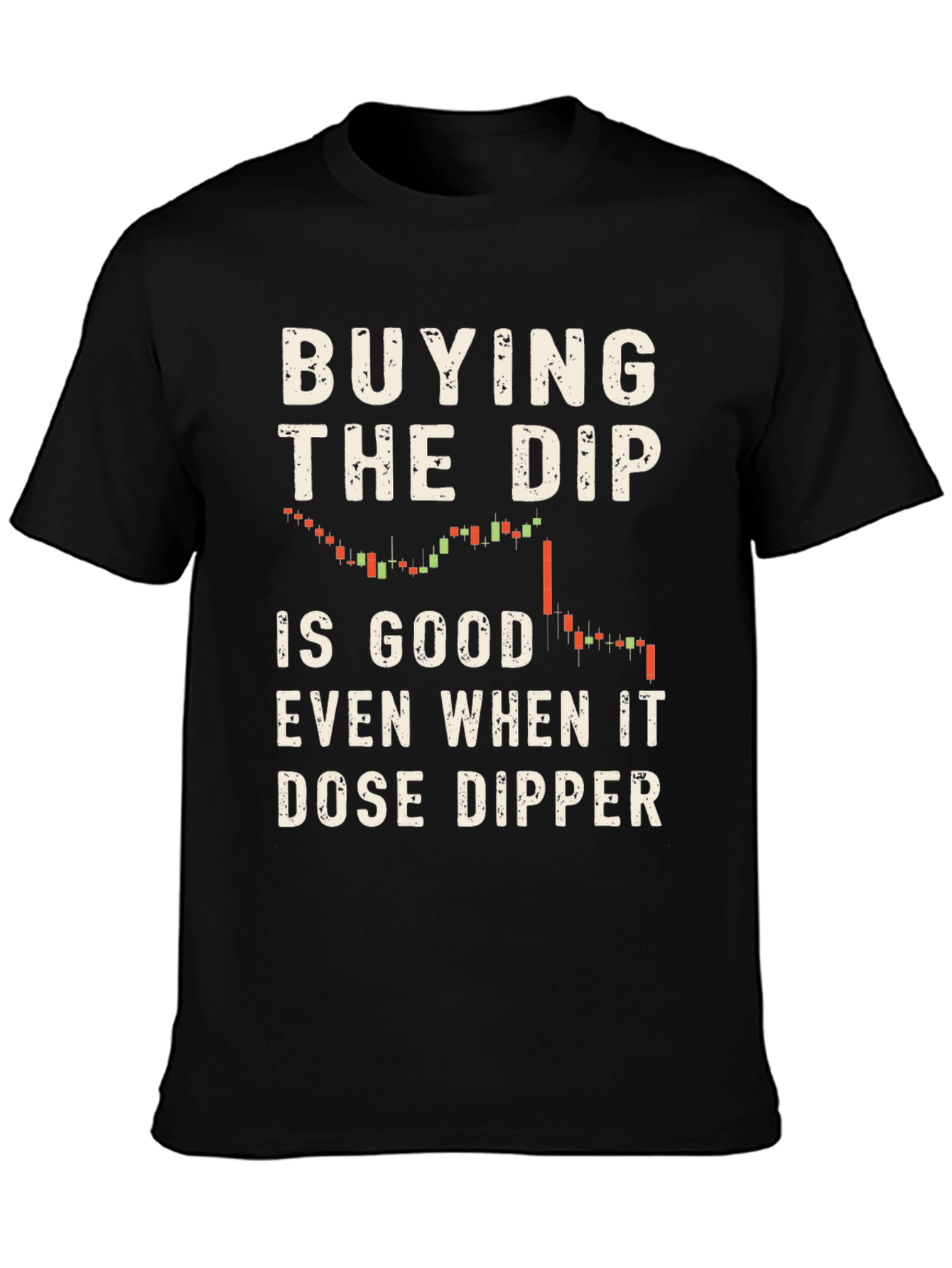 Buying the Dip Crypto Black T-Shirt
