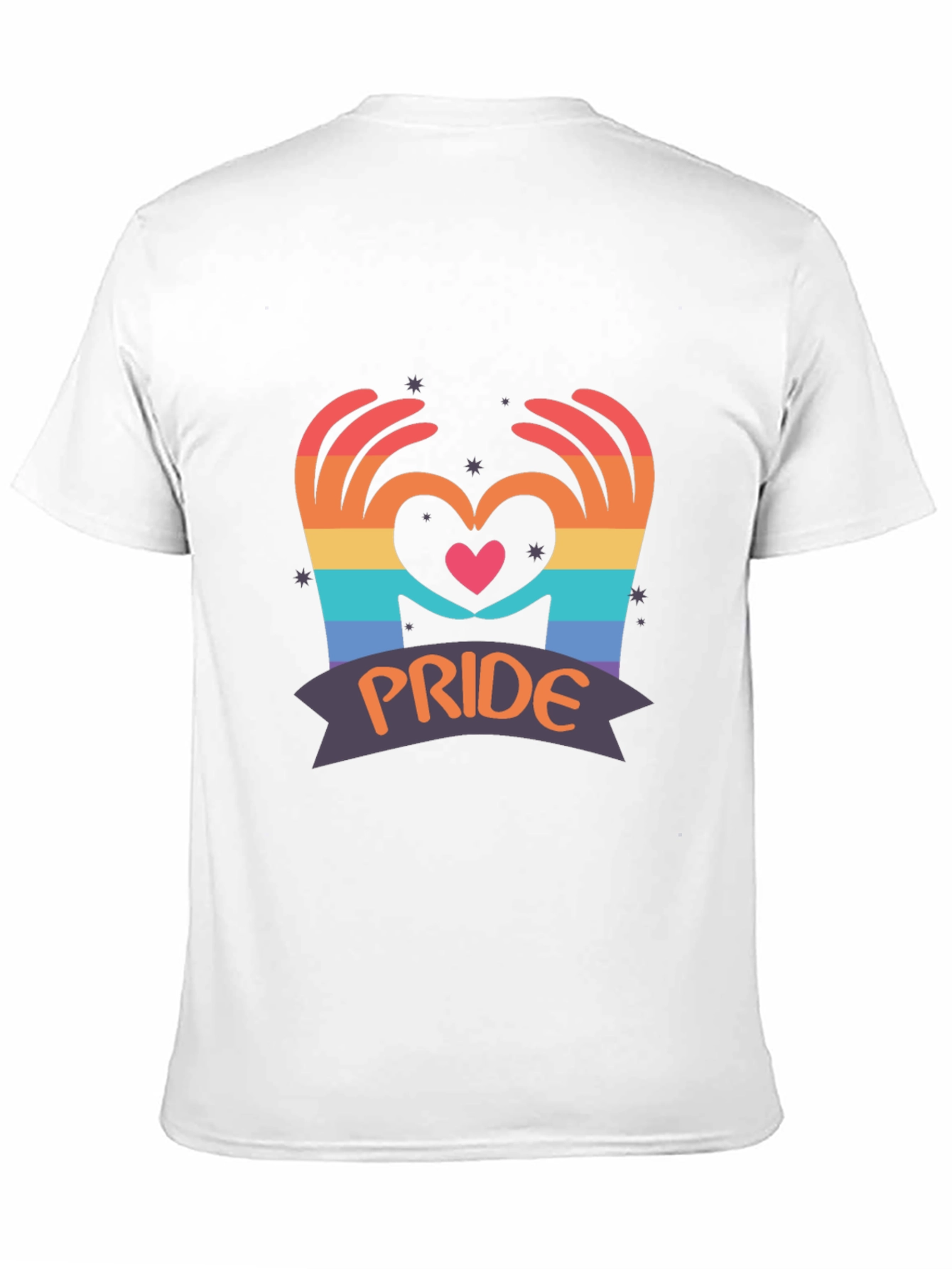 Pride Heart Hands Graphic T-Shirt