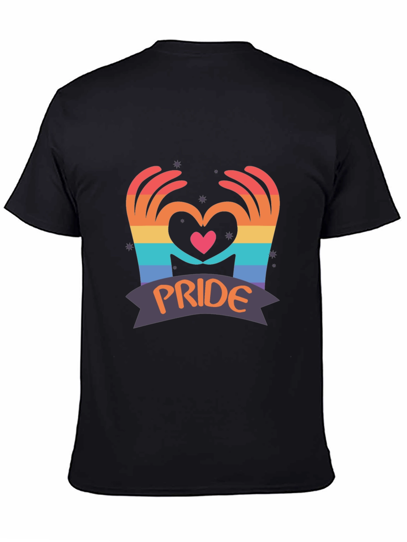 Pride Heart Hands Graphic T-Shirt