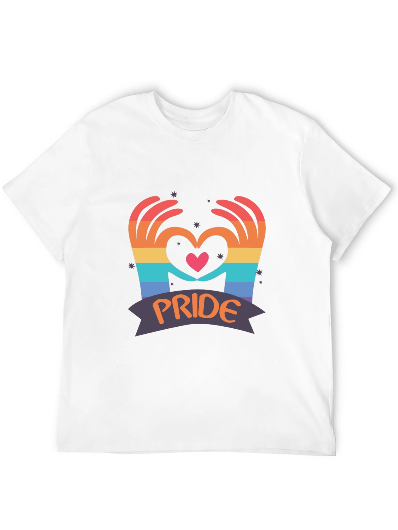 Pride Heart Hands Graphic T-Shirt