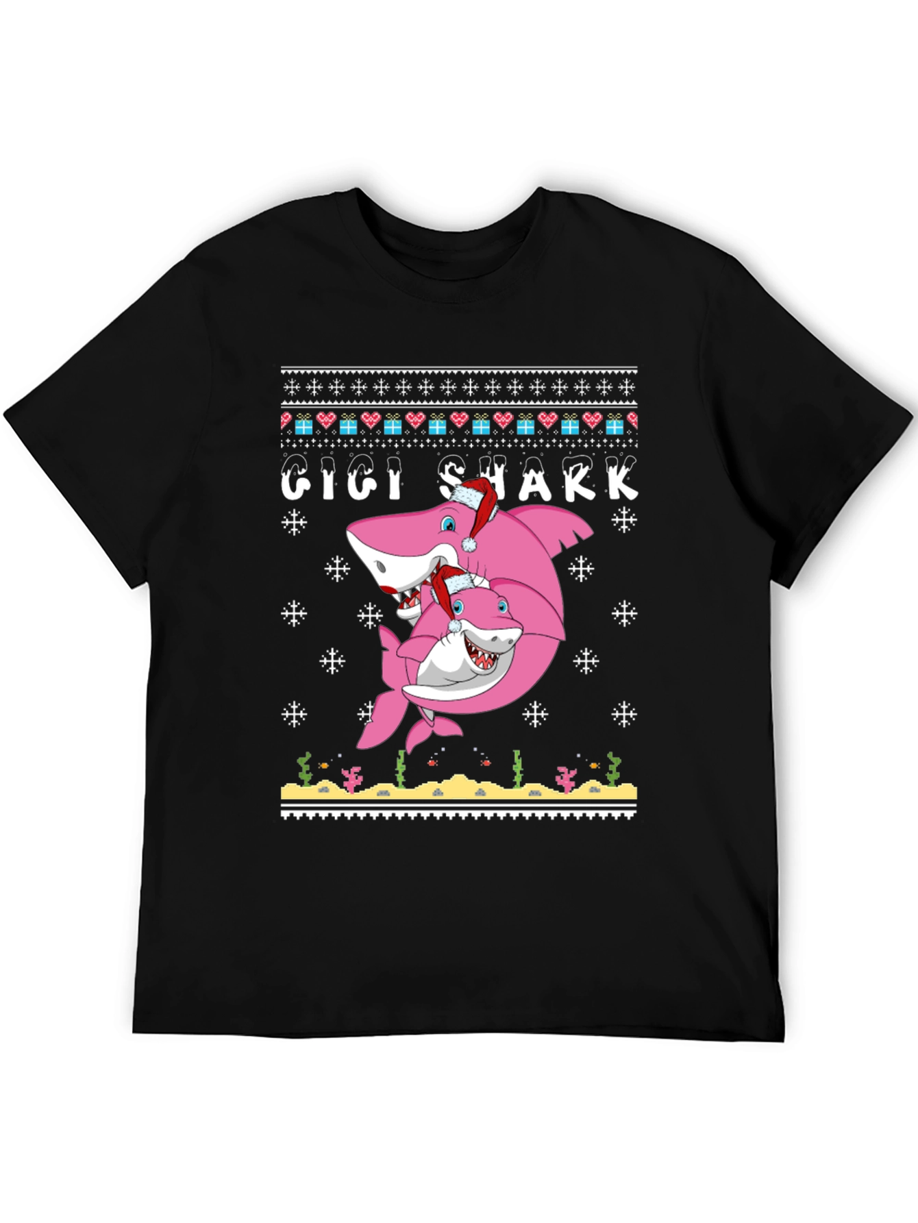 Gigi Shark Christmas Sweater T-Shirt