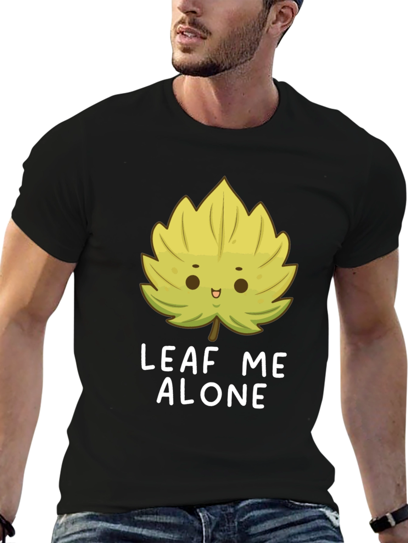 Leaf Me Alone T-Shirt - Funny Graphic Tee