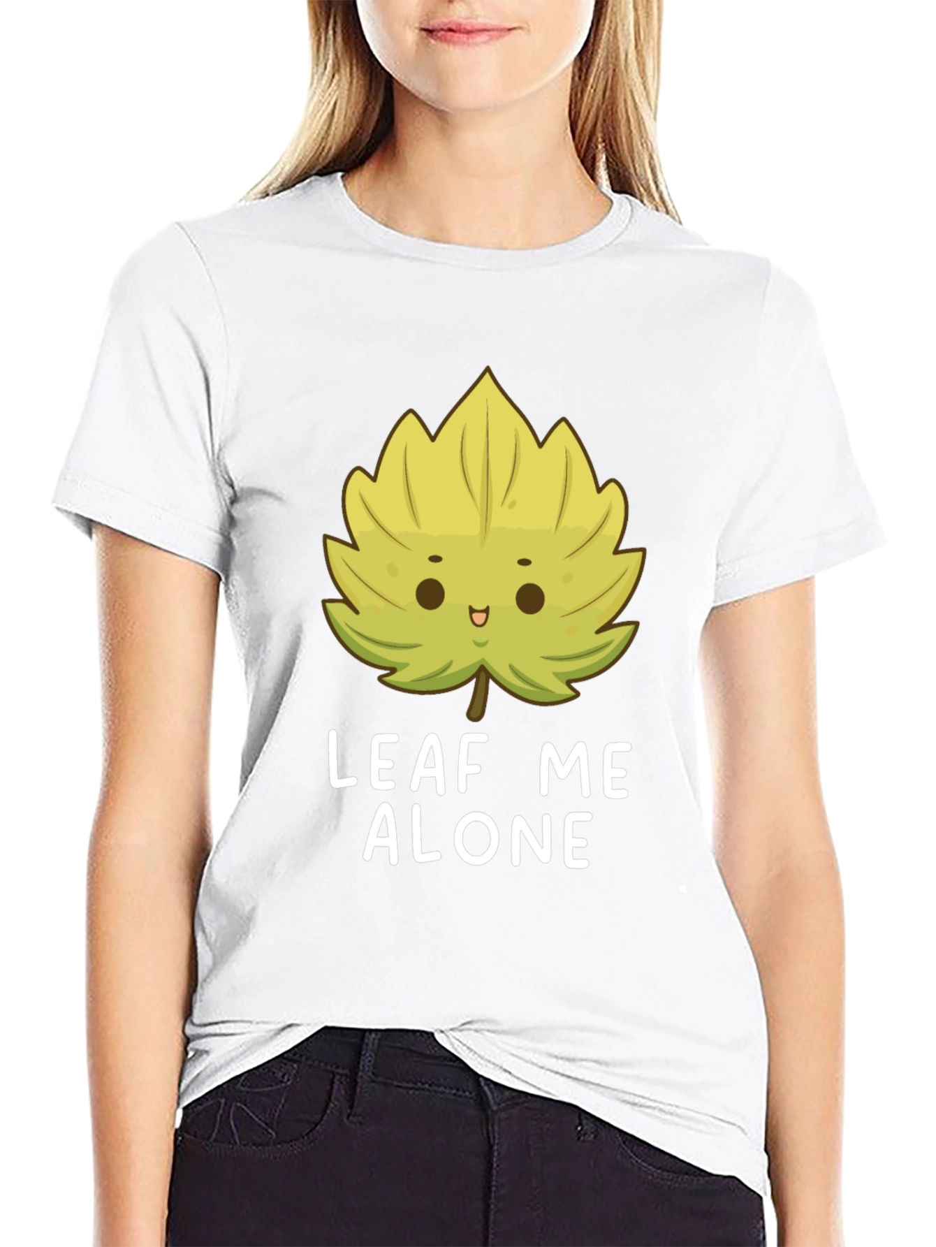 Leaf Me Alone T-Shirt - Funny Graphic Tee