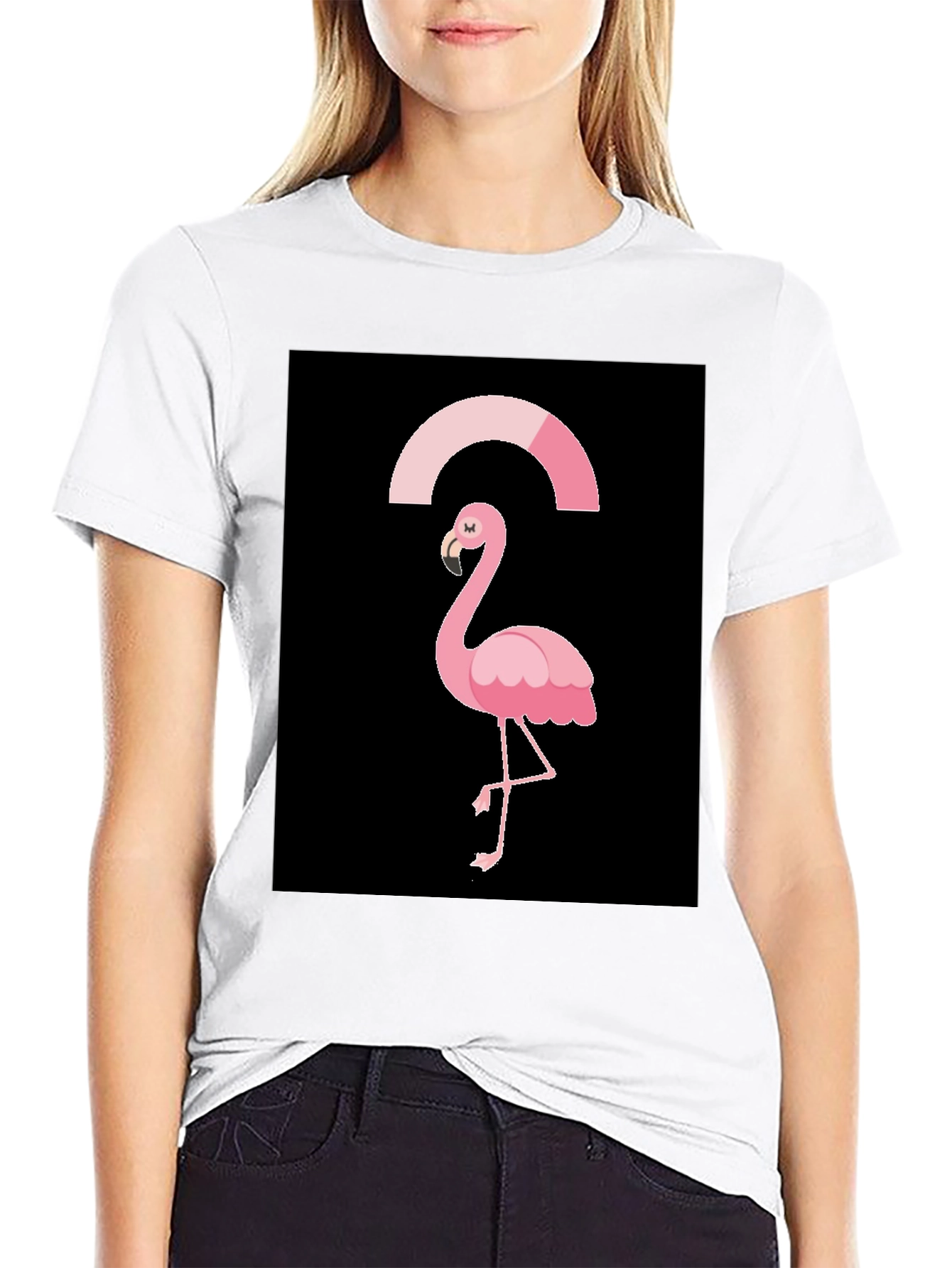 Black Flamingo Graphic Tee
