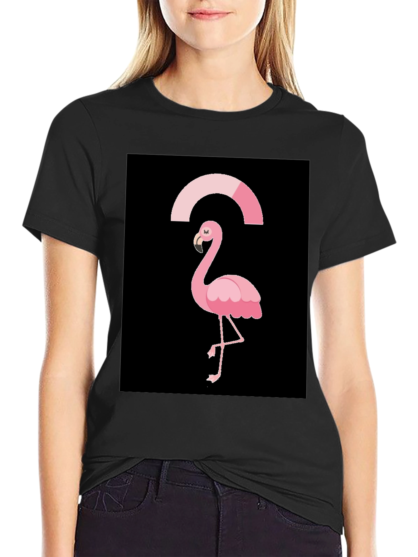 Black Flamingo Graphic Tee