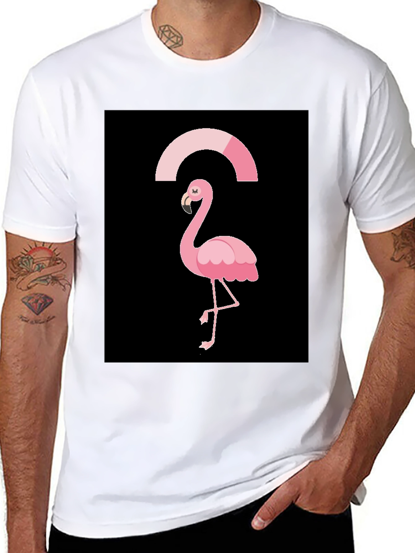 Black Flamingo Graphic Tee