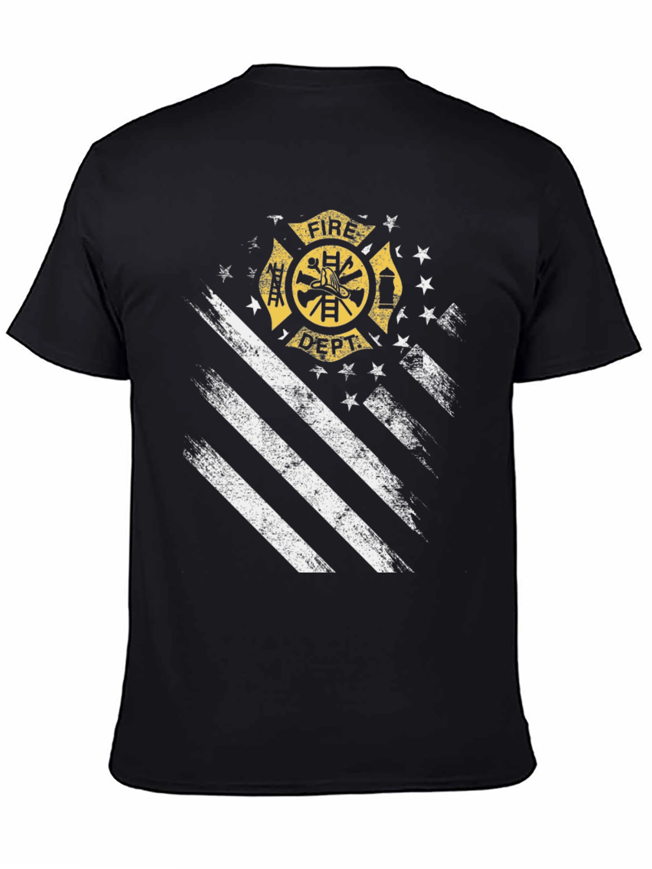Fire Dept. American Flag T-Shirt