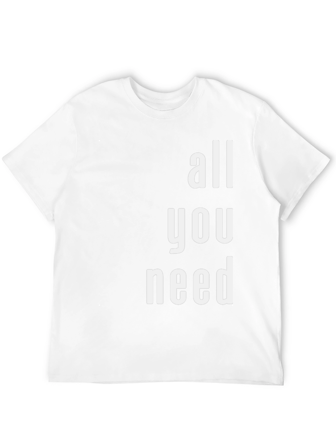 All You Need Graphic Tee - Black Cotton T-Shirt