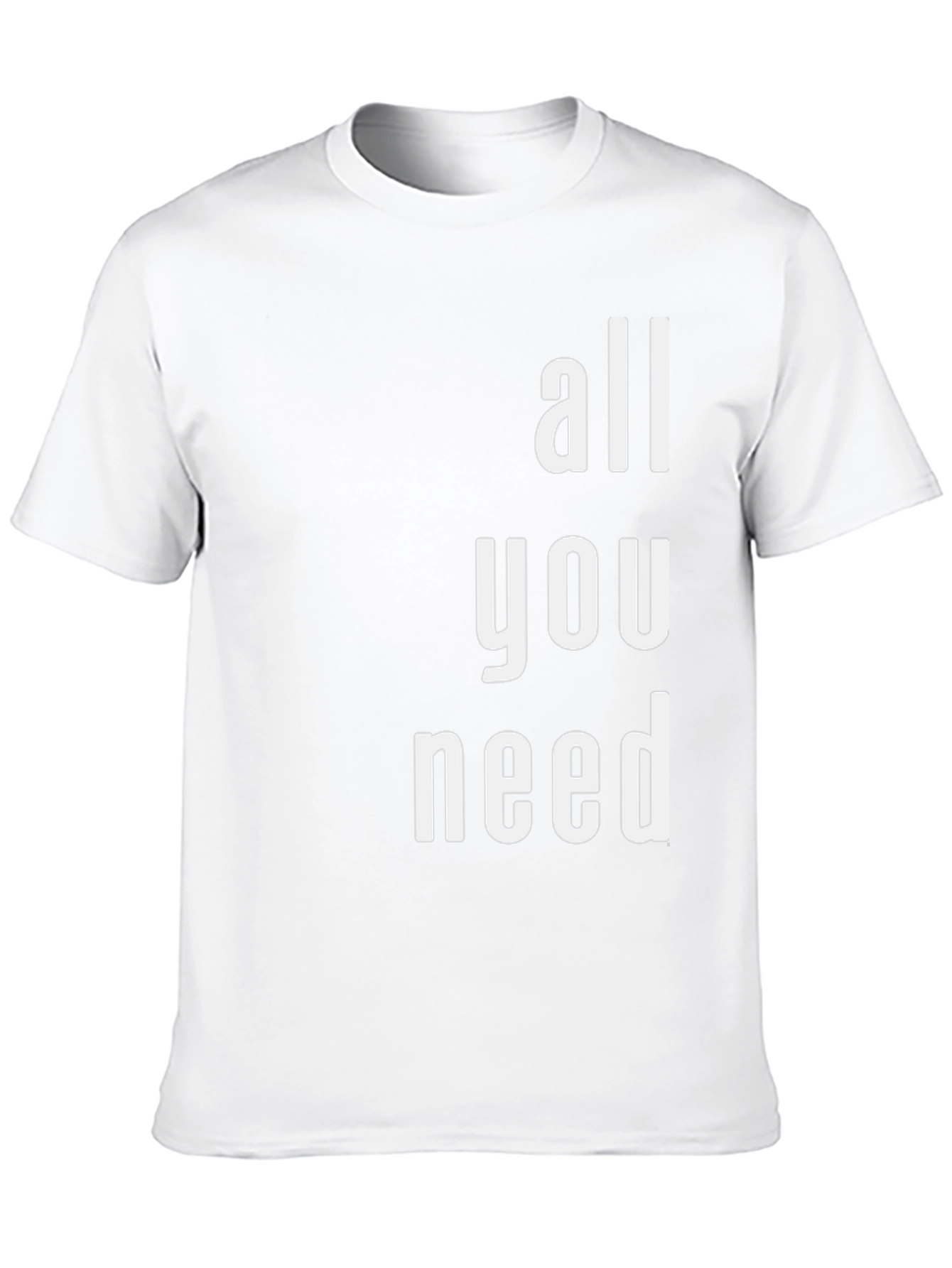 All You Need Graphic Tee - Black Cotton T-Shirt