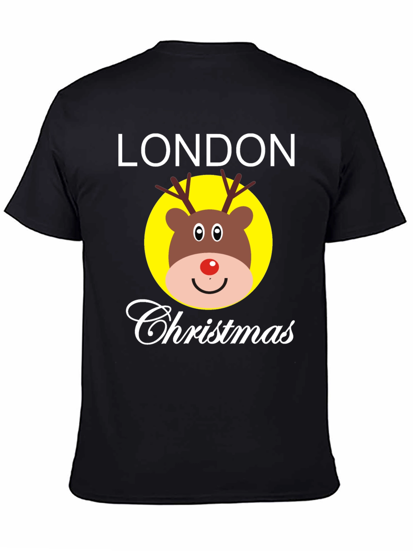 London Christmas Reindeer Graphic T-Shirt