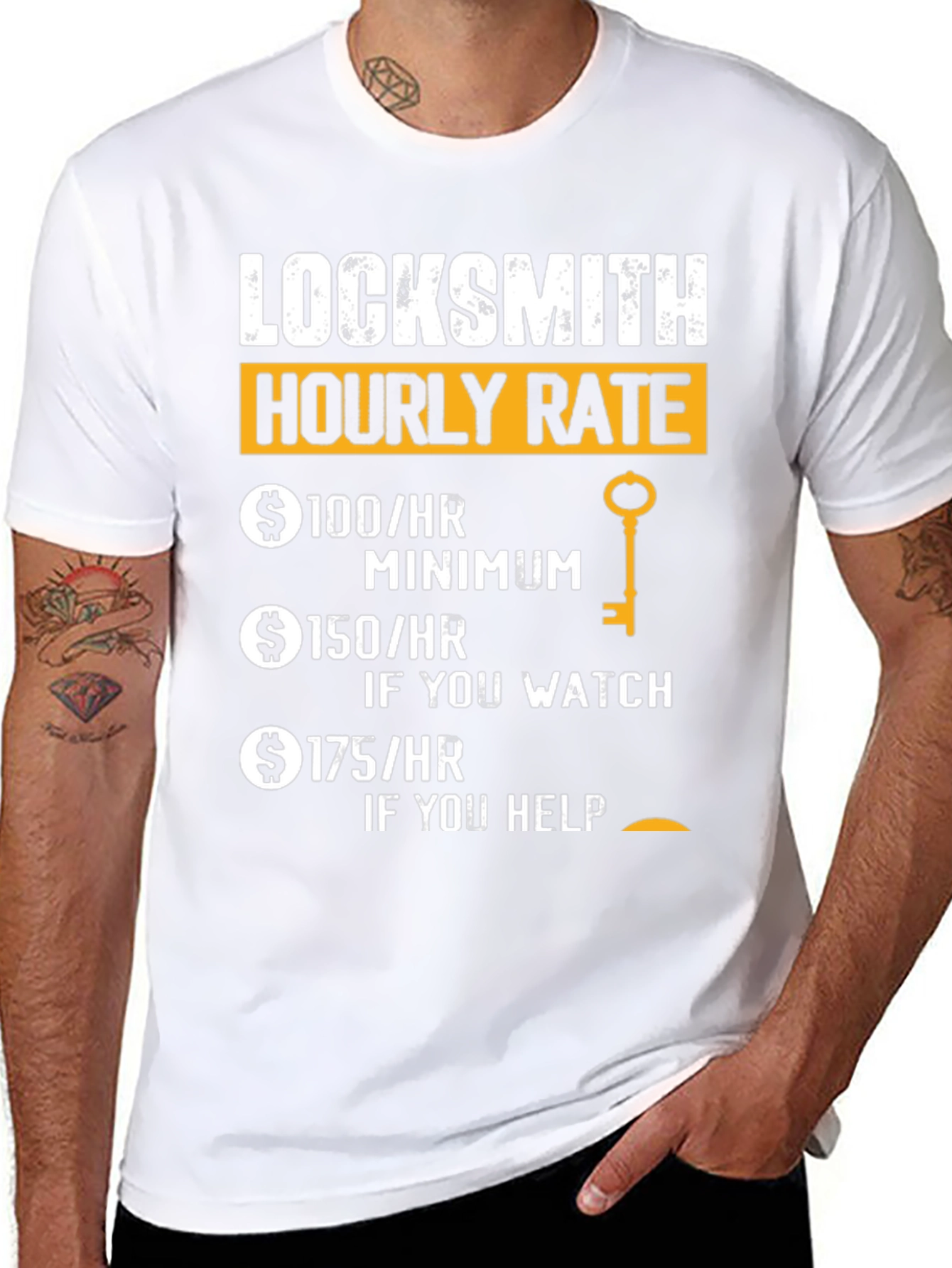 Locksmith Hourly Rate Funny T-Shirt