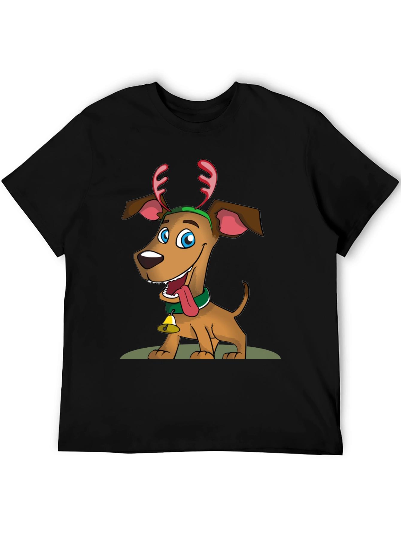 Festive Dog Graphic T-Shirt - Holiday Cheer!
