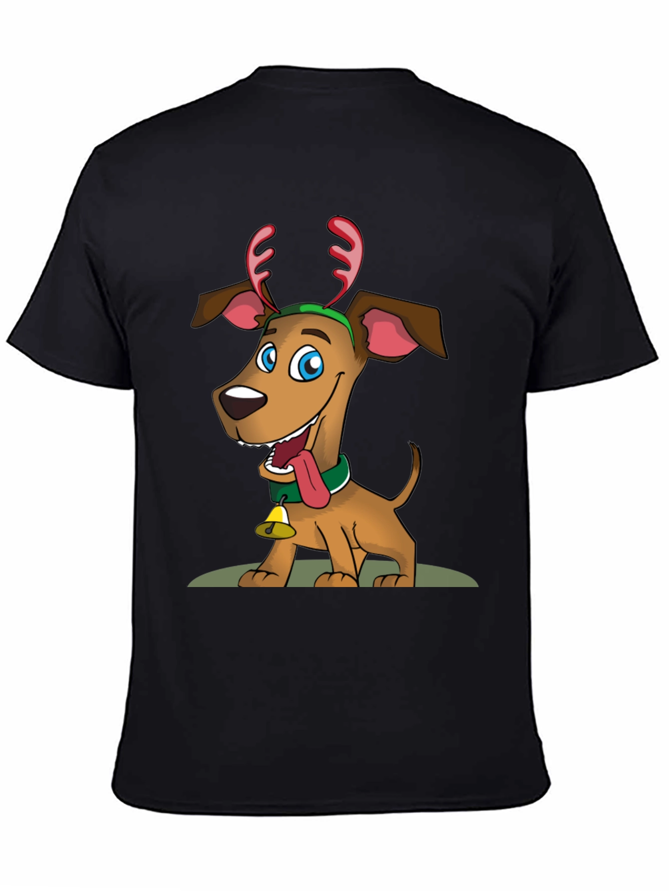 Festive Dog Graphic T-Shirt - Holiday Cheer!