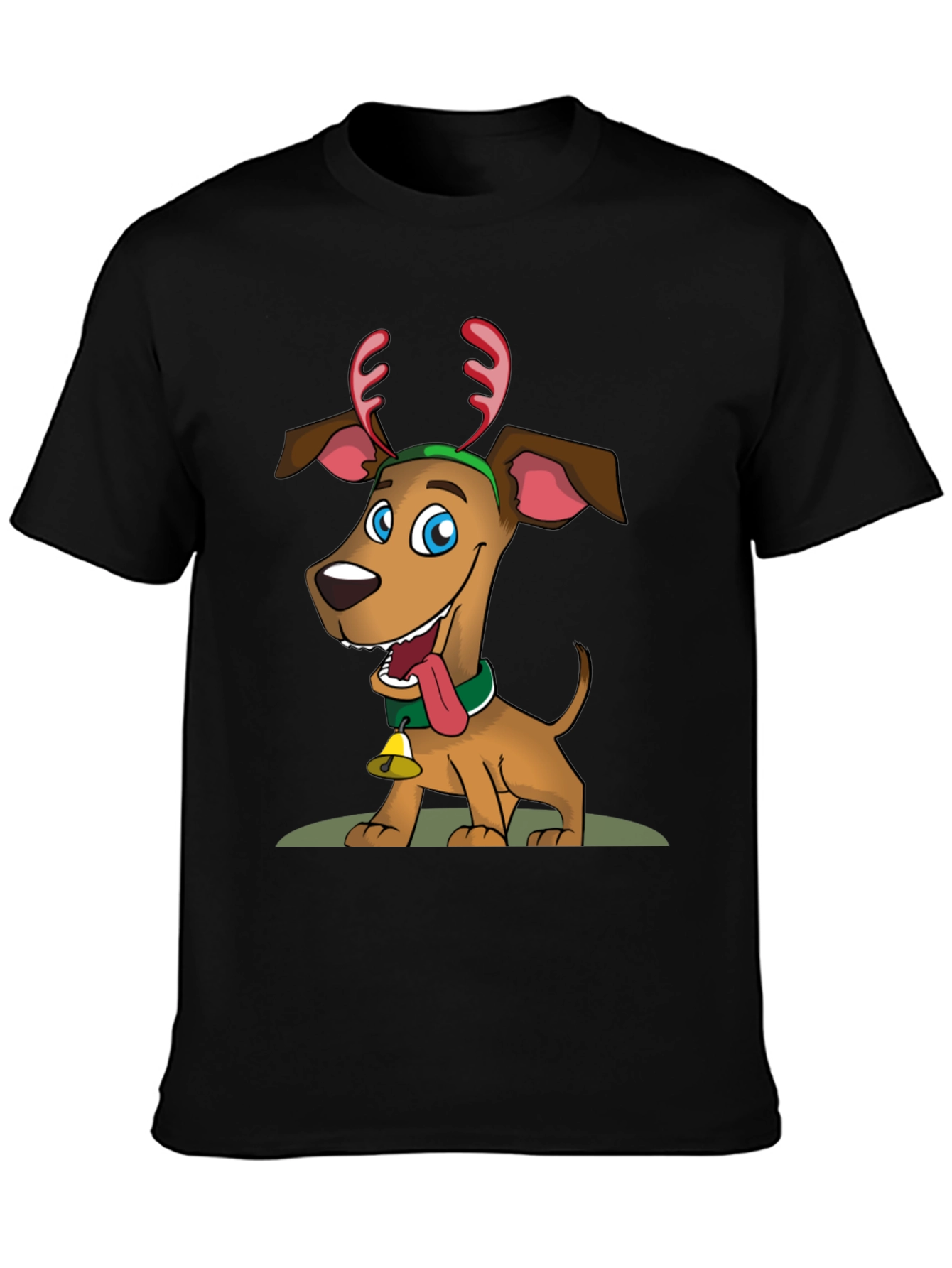 Festive Dog Graphic T-Shirt - Holiday Cheer!