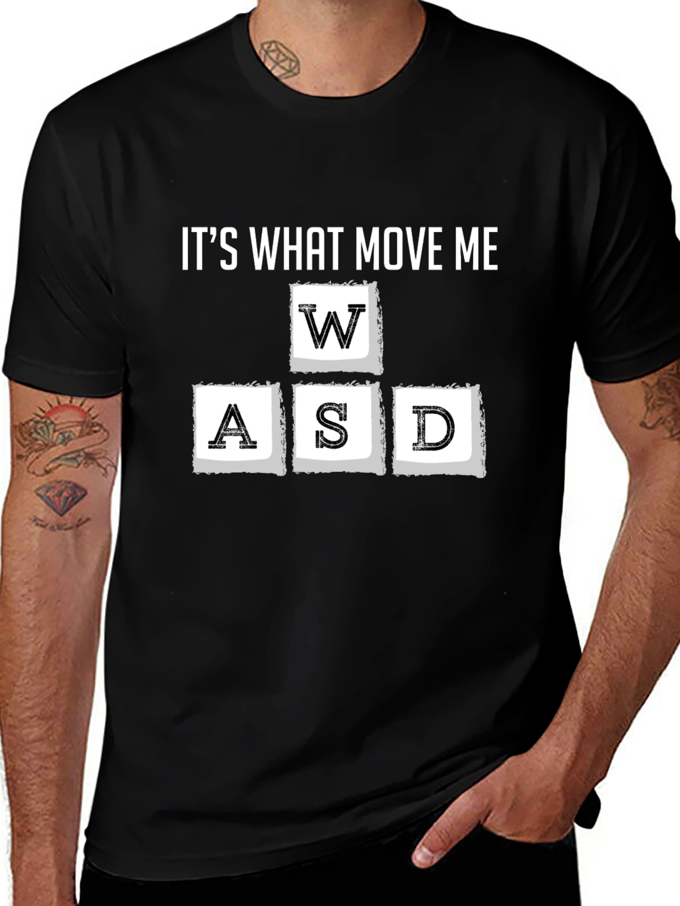 Gamer WASD Keyboard T-Shirt - Its What Move Me