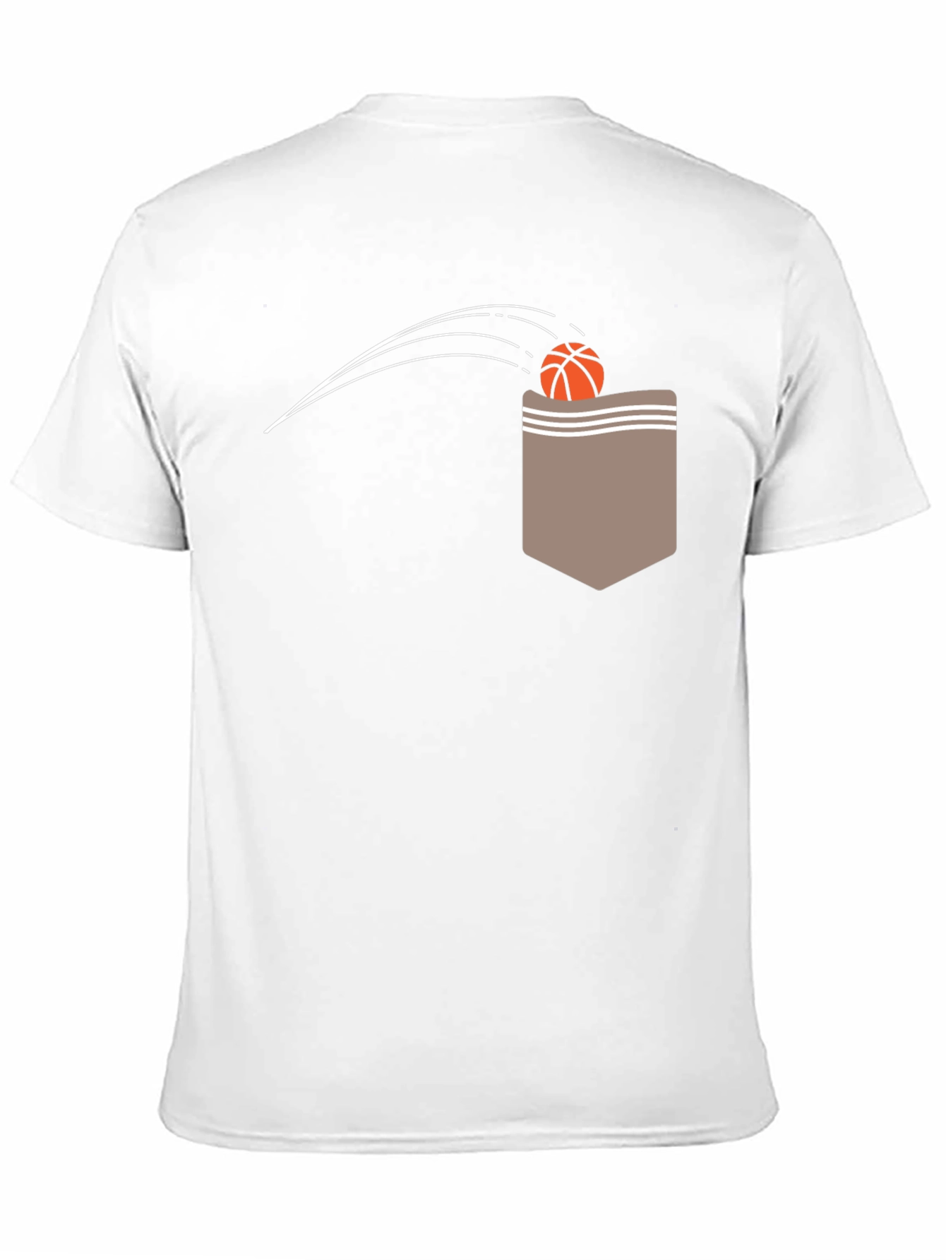 Basketball Pocket Graphic Tee - Cool & Casual